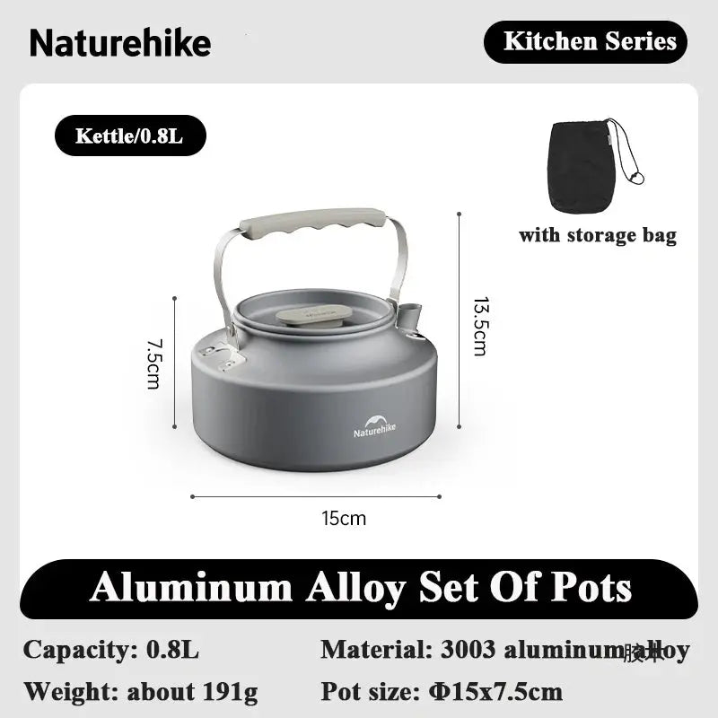 Naturehike – ensemble de casseroles de Camping pour 4 à 7 personnes CaravanSwitch