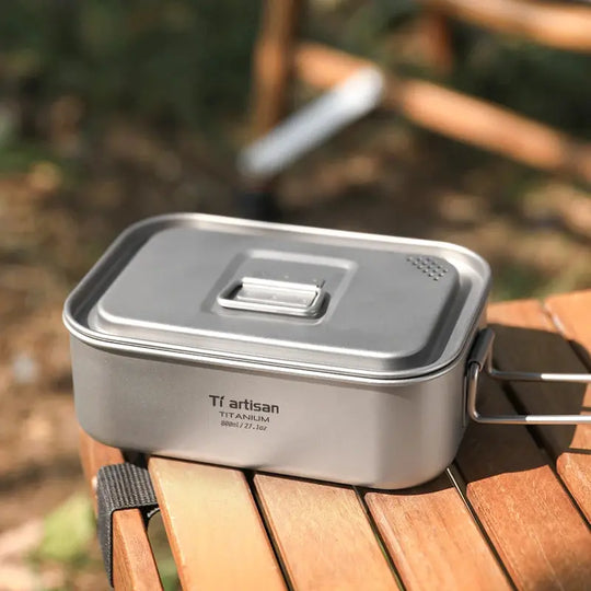 Boîte à bento Tiartisan en titane pur CaravanSwitch