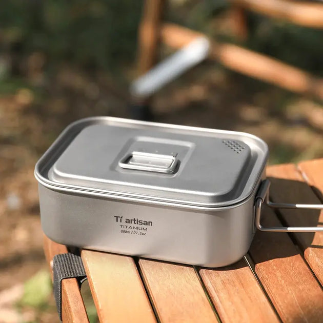 Boîte à bento Tiartisan en titane pur CaravanSwitch