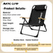 KRC CAMP – Chaise de camping réglable avec oreillers amovibles CaravanSwitch