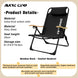 KRC CAMP – Chaise de camping réglable avec oreillers amovibles CaravanSwitch
