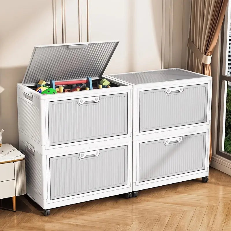Boîte de rangement pliable avec couvercle et roulettes CaravanSwitch