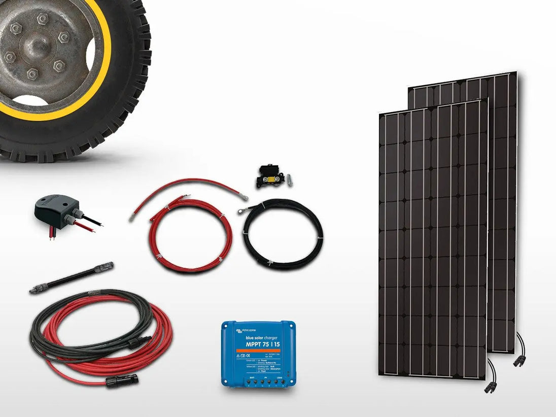 Kit panneau solaire camping-car MPPT 2x100W UNITECK : double puissance, vraie autonomie CaravanSwitch Kit panneau solaire camping-car MPPT 2x100W UNITECK : double puissance, vraie autonomie