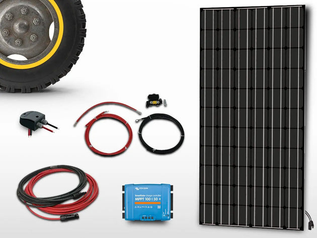 Kit panneau solaire Camping-car MPPT 300W UNITECK : autonomie musclée en 12V / 24V CaravanSwitch Kit panneau solaire Camping-car MPPT 300W UNITECK : autonomie musclée en 12V / 24V